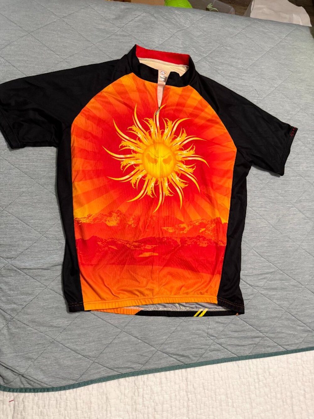 Primal Wear Men's Baja Cycling Jersey Black Orange XL EUC
